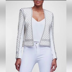L'AGENCE
Esme BeadEmbellished Jacket
White Silver